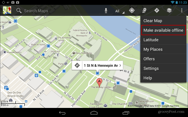 Hur gör Google Maps tillgängligt offline på Android
