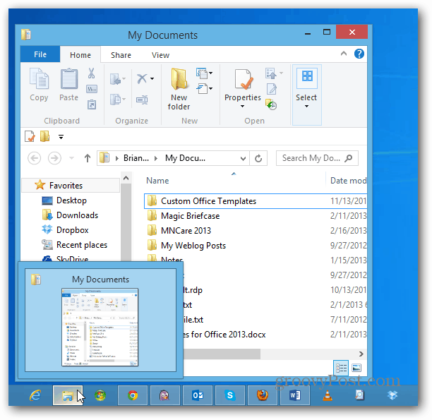 Gör Windows Explorer öppen för en annan plats än bibliotek