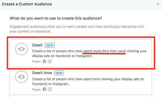  Med Facebook kan du nu rikta in dig på personer som spenderat mer tid än vanligt på att visa dina annonser.