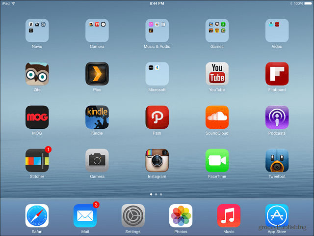 Återställd iPad iOS 7