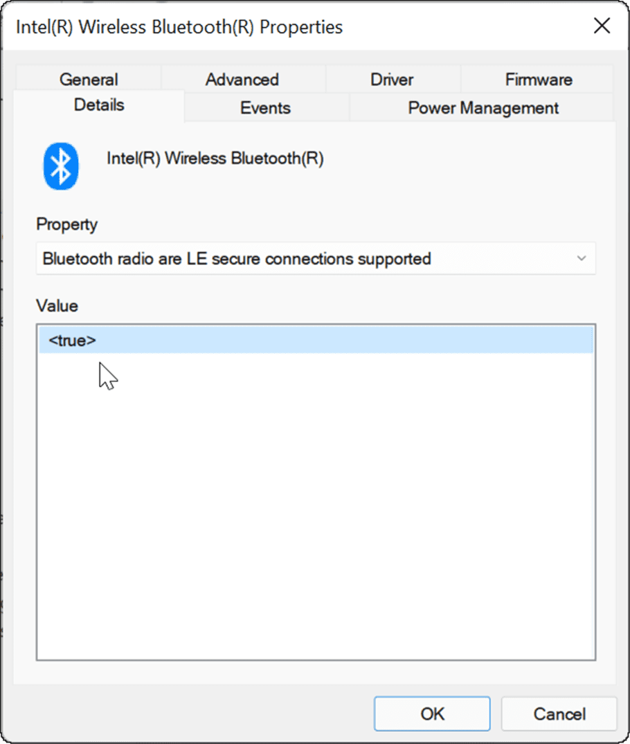 Bluetooth-radio LE säker stöds