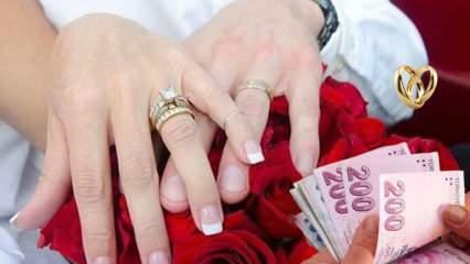 Hemgift och kompensationsstöd? Hur mycket kostar hemgiftsstödet 2023? 36 tusen TL stöd från staten för de som ska gifta sig