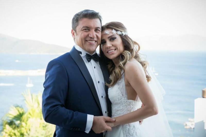 Bröllopsfoto av Ismail Küçükkaya och hans ex-fru Eda Demirci