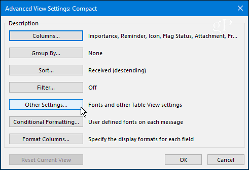 Avancerad Outlook