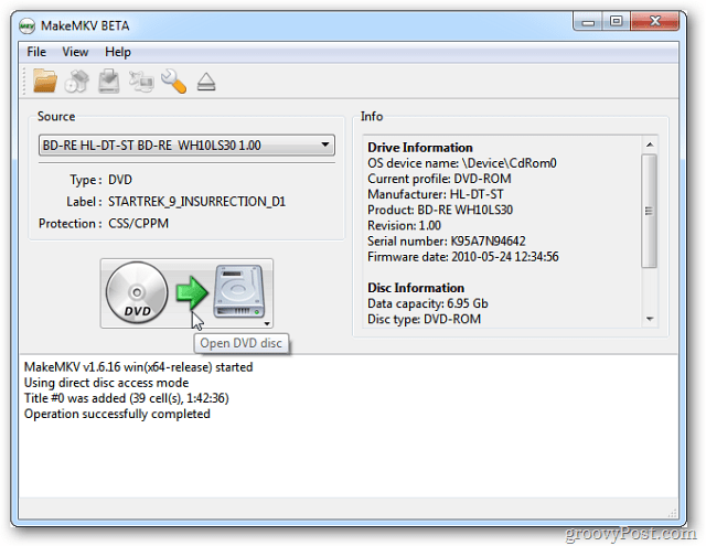 Rippa och konvertera DVD-skivor till MKV-filer med bara några få klick
