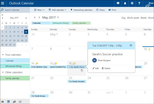 Outlook-kalender