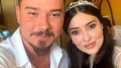 Den berömda skådespelerskan Melike İpek Yalova gifte sig med Altuğ Gültan!