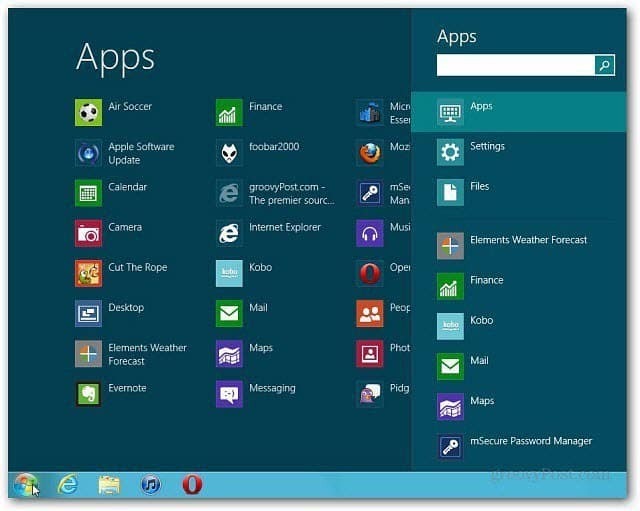 Windows 8: Få tillbaka Start-menyn på skrivbordet