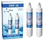 Dista - Vattenfilterpatron för kylskåp som är kompatibel med GE RPWF (ej för RPWFE) (2-pack)