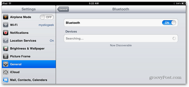 Anslut ett Bluetooth-tangentbord till iPad