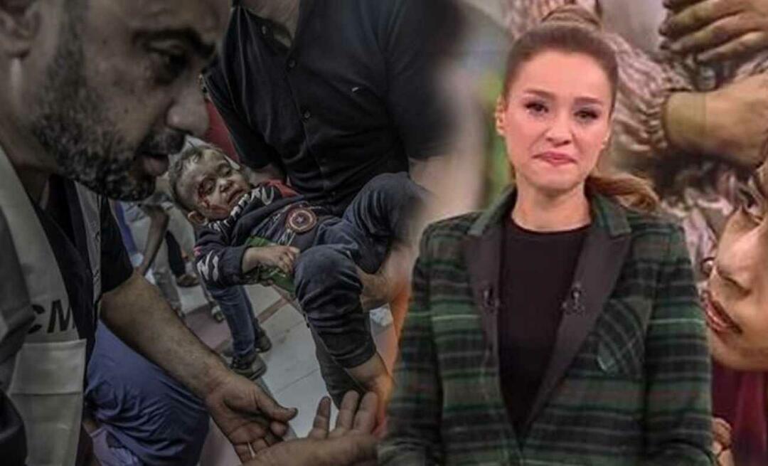 Nyhetspresentatören Cansın Helvacı kunde inte hålla tillbaka tårarna när han rapporterade massakern i Gaza!