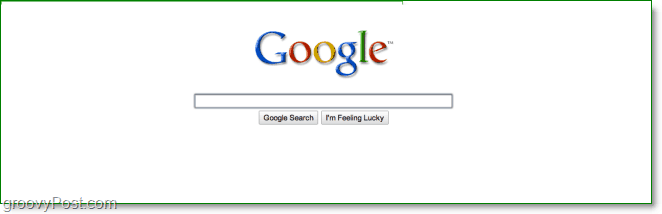 googles hemsida med det nya blekningsutseendet, här är det som förändrats