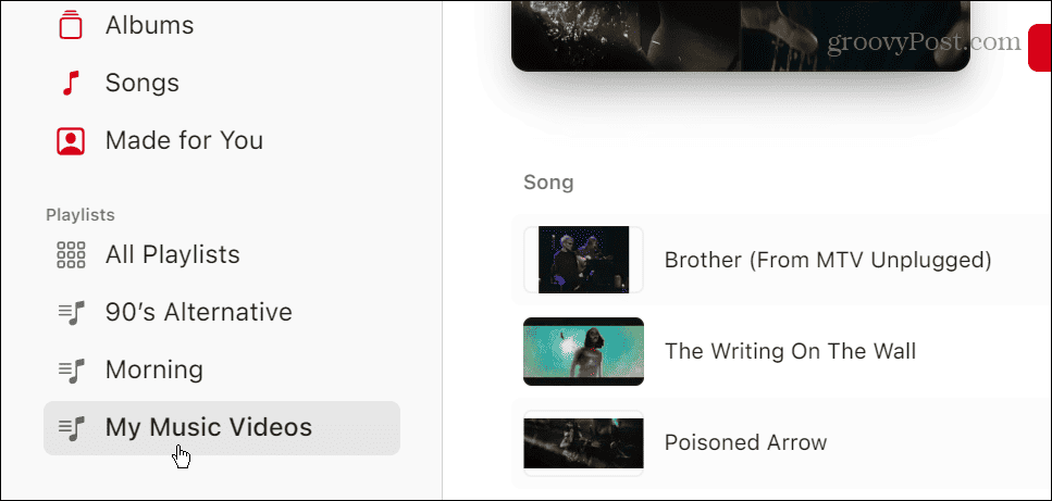 Videospellistor på Apple Music