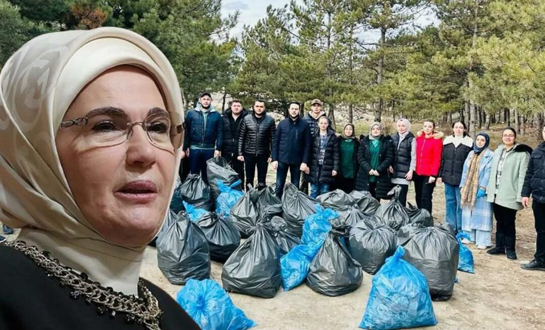 Hälsningar från Emine Erdoğan till naturälskande ungdomar