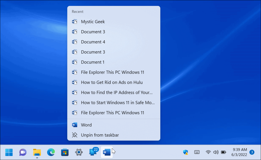 Hopplistor i Windows 11