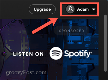 spotify skrivbordsprofil