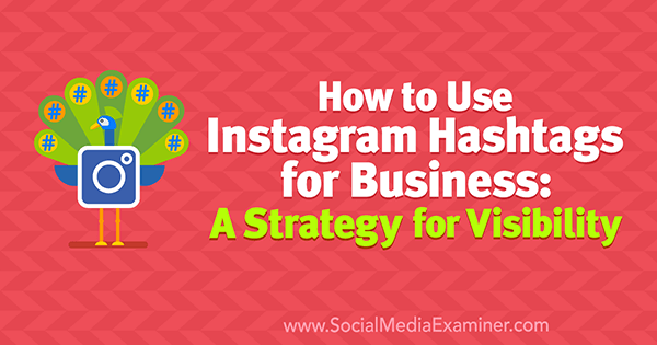 Hur man använder Instagram Hashtags för företag: En strategi för synlighet av Jenn Herman på Social Media Examiner.