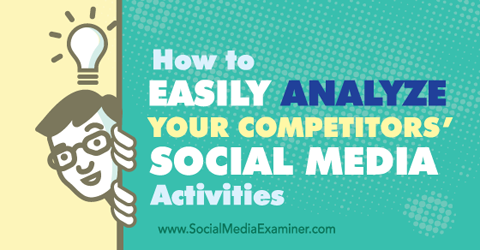 analysera konkurrenters sociala medier
