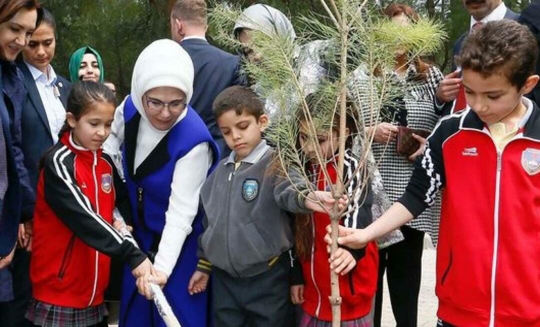 Nationella skogsplanteringsdagens inlägg från First Lady Erdoğan
