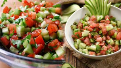Enkelt och gott recept på dietsallad: Hur gör man herdesallad? Shepherd's Salad kalorier