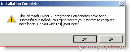Installera Hyper-V Integration Services