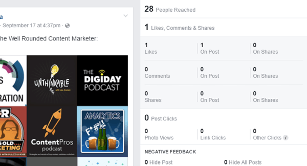 facebook gillar och reaktioner för inlägg