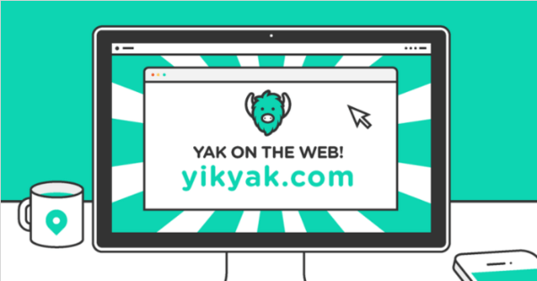 yik yak för webben