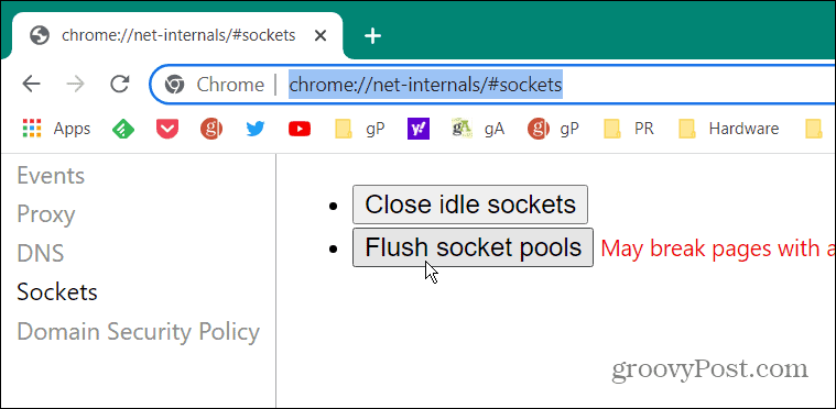 Åtgärda ERR_SPDY_PROTOCOL_ERROR i Chrome