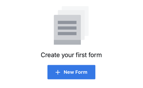 Möjlighet att skapa ett nytt formulär för en Facebook-annonskampanj.