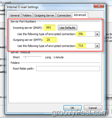 Konfigurera Outlook 2007 för ett GMAIL IMAP-konto