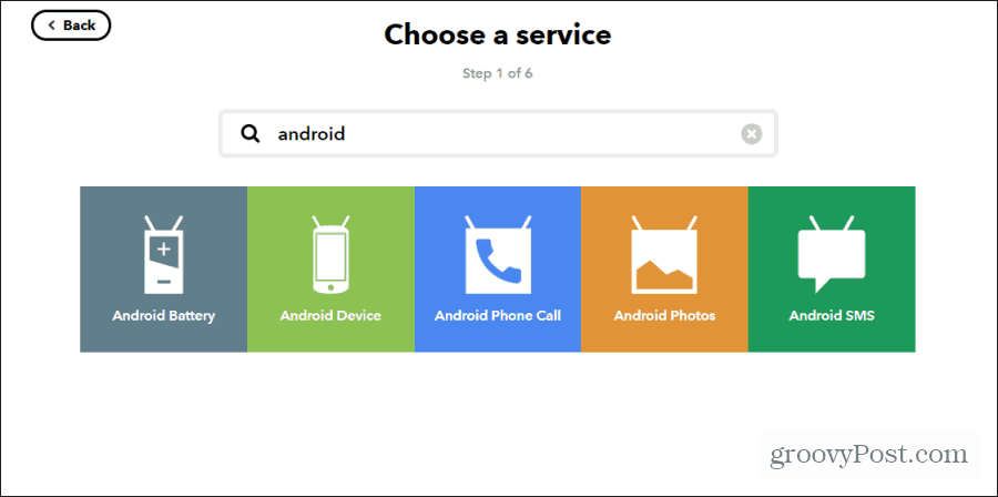 Android-enhet ifttt