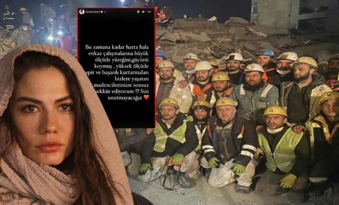 Demet Özdemir tackade gruvarbetarna som arbetade för jordbävningen! "Vi kommer inte att glömma dig"
