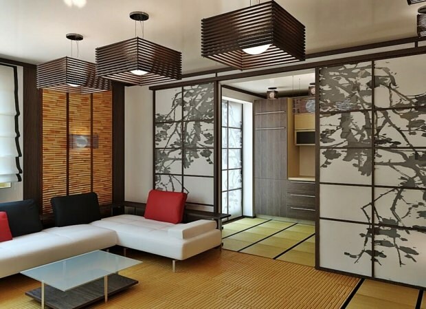 Vardagsrum i japansk stil