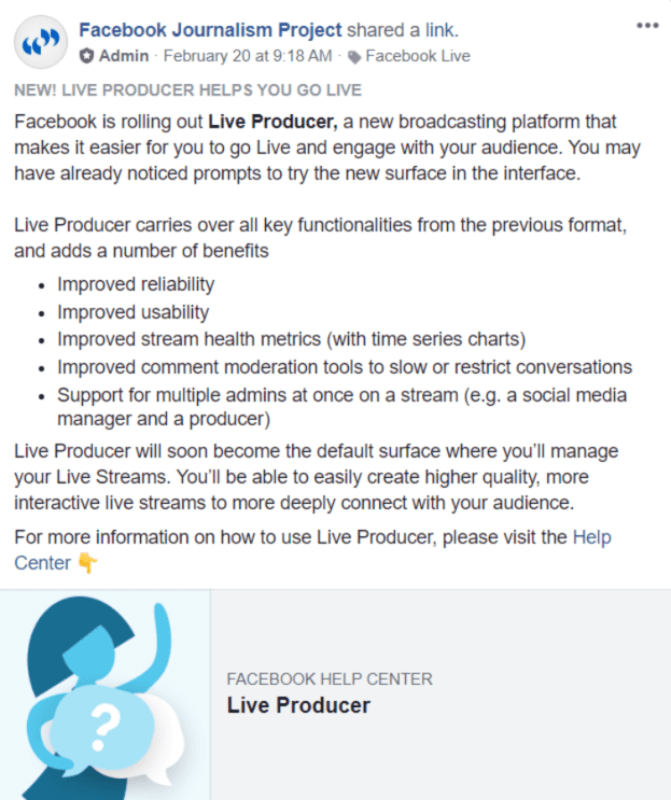Facebook lanserar Live Producer och gör det till standardytan för att hantera Live Streams.
