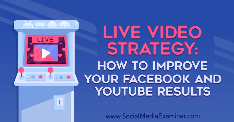 Livevideostrategi: Hur du förbättrar dina Facebook- och YouTube-resultat av Luria Petruci på Social Media Examiner.