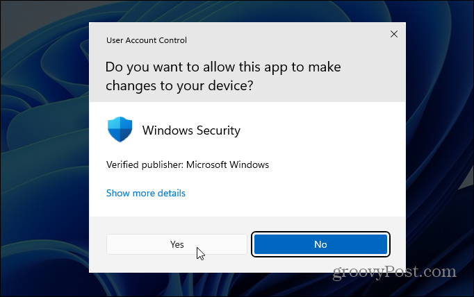 Användarkontokontroll Windows 11