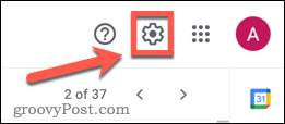 Gmail-inställningar ikon