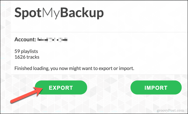 Exportera Spotify-spellistor med SpotMyBackup