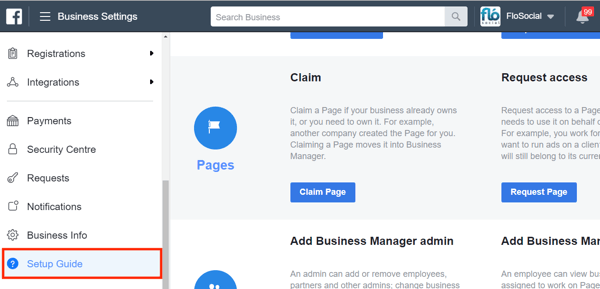 Använd Facebook Business Manager, steg 25.