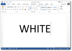 office 2013 ändra färg tema - vitt tema