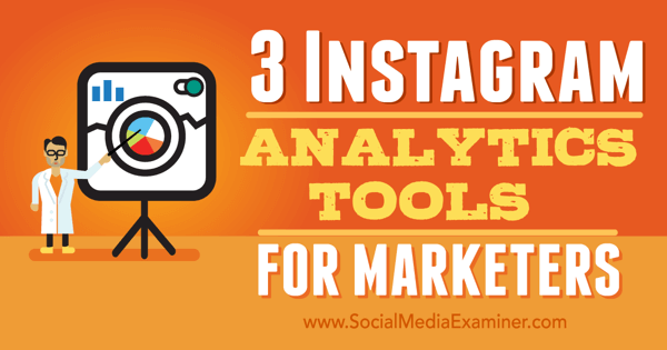 instagram-analysverktyg för marknadsförare