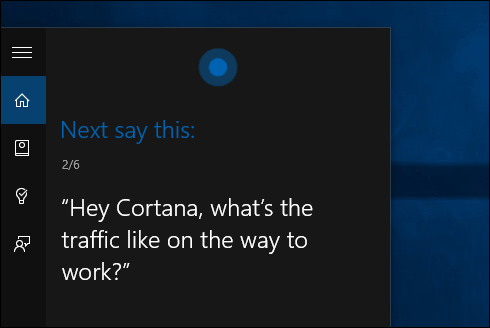 Träna Voice Cortana Windows 10