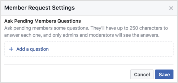 Facebook-gruppen ställer frågor som väntar på medlemmarna