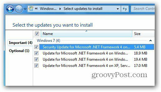 .NET-uppdateringar