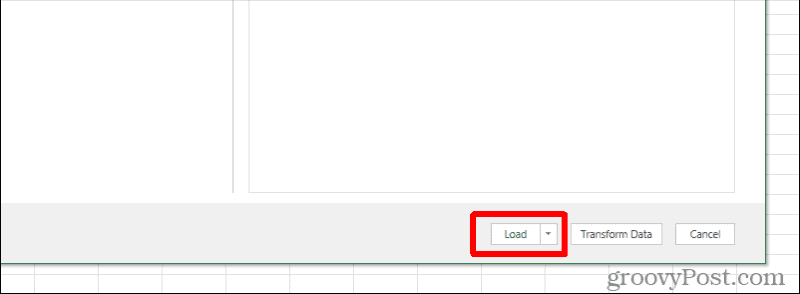 excel load-knapp