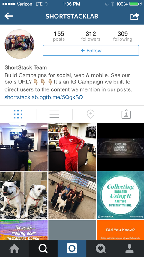 shortstach instagram tävling länk bild