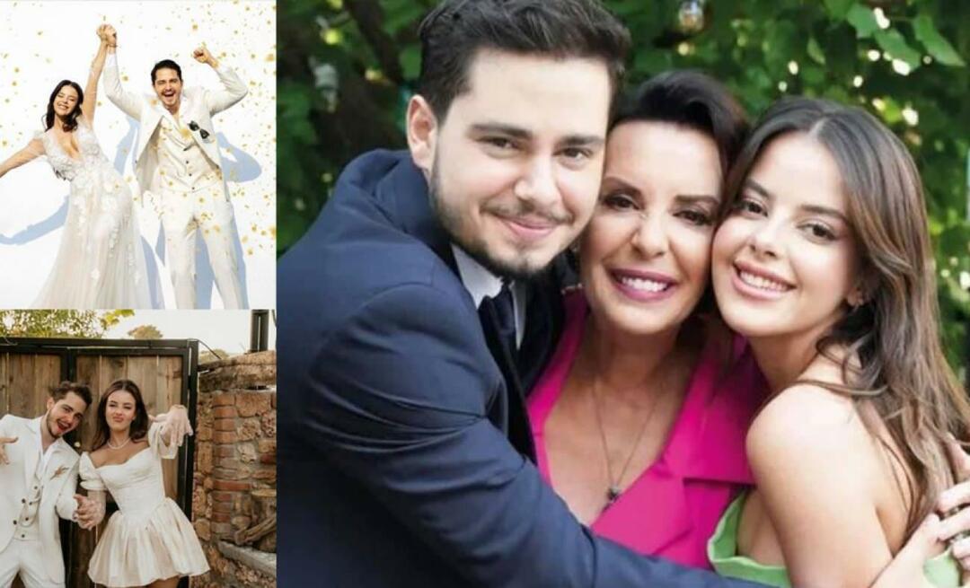 Glad dag av Perihan Savaş! Savas Zafer gifte sig med Melis Ketenci på hans födelsedag