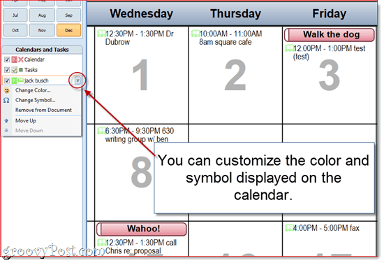 Anpassa Outlook 2010-kalenderutskrifter