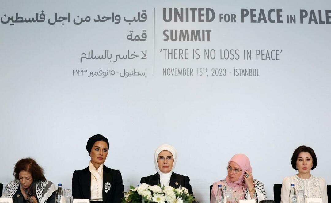  First Lady Erdoğan One Heart Summit for Palestine initiativ rörelse
