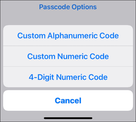 Ändra lösenordet på iPhone